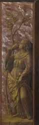 En kvinde drikker, ca. 1500