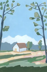 Highlands, 2023 (akryl på papir)
