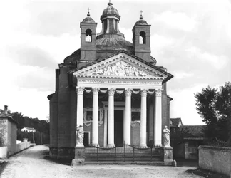 Tempiettofacade på Villa Barbaro, opført 1580-84