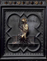 Ydmyghed, panel D af syddørene til dåbskapellet i San Giovanni, 1336 (bronze)