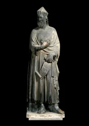 Repræsentation af Solomon Marmor-skulptur af Andrea Pisano (ca. 1290-1348), Firenze, Museo dell