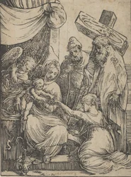 Sankt Katarinas ægteskab, 1550-60.