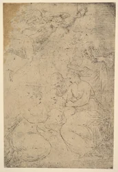 Saint Catherines mystiske ægteskab, ca. 1550.