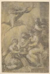 Saint Catherines mystiske ægteskab, ca. 1550.