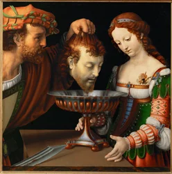 Salome med Johannes Døberens hoved, ca. 1501-20 (maleri på træ)