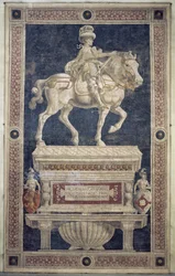 Ridemonument af Niccolo Marucci da Tolentino (d.1435), 1456 (fresco)
