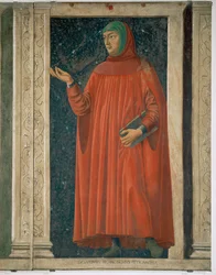 Francesco Petrarca, filosof og humanist (maleri på lærred)