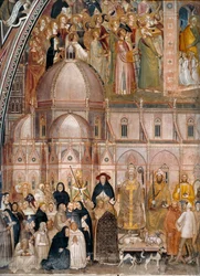 Kirkens triumf, Church Militant and Triumphant Alternativ(e) titel(r):  Allegori om den aktive og triumferende kirke og den dominikanske orden.
