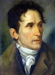 Portræt af Canova (1757 - 1822) af Appiani. Castello de Milan Museum