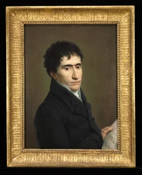 Portræt af en musiker, ca. 1800 (olie på træ)