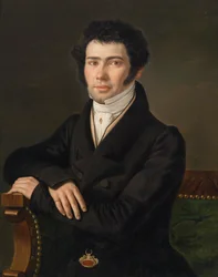 Portræt af Gaspari Spontini (1774-1851), operakomponist og almindelig musikchef i Berlin