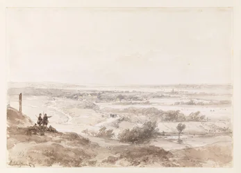 En fjern udsigt over Noordwijk