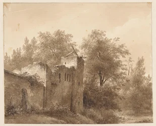 Ruin i et landskab
