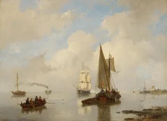 Zeelandske farvande i stille vejr