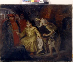 Zar Ivan IV den Forfærdelige (1530-1584). Peinture de Andrei Petrovich Ryabushkin (Riaboutchkine) (1861-1904), olie på lærred