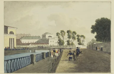 Apraksin-huset ved Fontanka-floden, 1821-1822