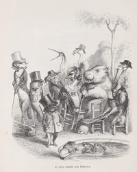 Tuileriernes smukke verden fra scener fra det private og offentlige liv i..., ca. 1837-47.