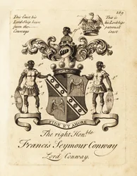 Våbenskjold fra den højre ærede Francis Seymour Conway, Lord Conway