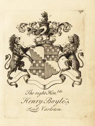 Våbenskjold af den højre ærede Henry Boyle, Lord Carleton
