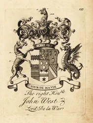 Højre ærede John Wests våbenskjold