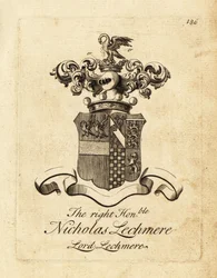 Våbenskjold af den højre ærede Nicholas Lechmere, Lord Lechmere