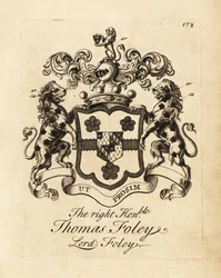 Våbenskjold af den højre ærede Thomas Foley, Lord Foley
