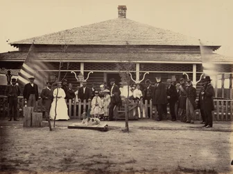 Planche 11. General Grant og hans gruppe ved Fort Sanders, 1869 (foto)