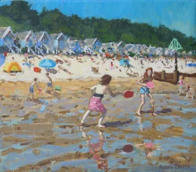 Bat and ball, Wells- next -the-sea, 2019, (olie på lærred)