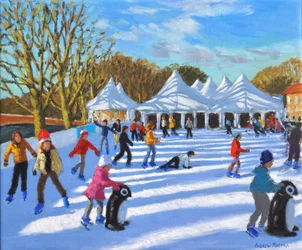 Lys morgen,Hampton Court Palace Ice Rink, London, 2018,