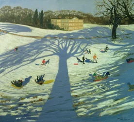 Calke Abbey House, vinter, 2002