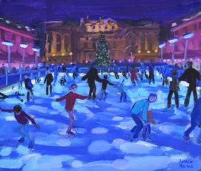 Aftenskøjteløbere, Somerset House, 2015,