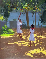 Reaching for Appelsiner, Bentota, Sri Lanka, 1998