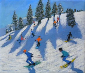 Skiløbere, Lofer, 2010