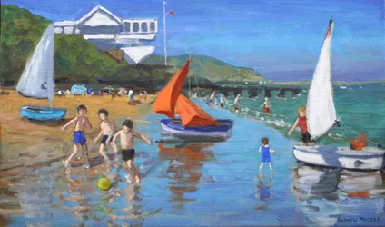 Sommer i Abersoch, 2015 (olie på lærred)