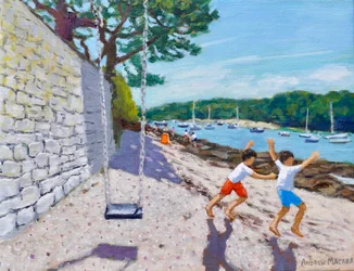 Gyngen, Jersey, 2025 (olie på lærred)