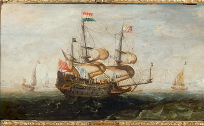 Hollandsk skib (olie på lærred)