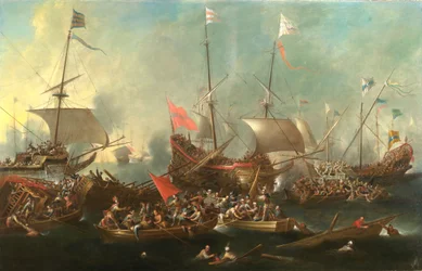 Slaget ved Lepanto - Et havslag mellem kristne og Barbary Corsairs, 1615-20.