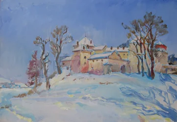 Solrigt vinter slot