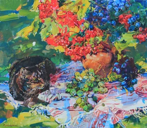 Tabby-katten og efterårshøsten