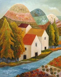 Autumn Village-floden
