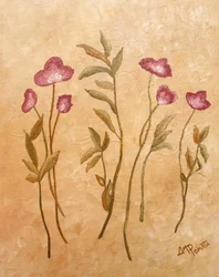 Lyserøde rustikke blomster