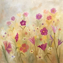 Farverigt blomsterfelt