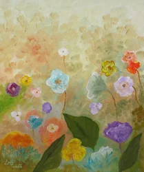 Et eventyrligt blomsterfelt