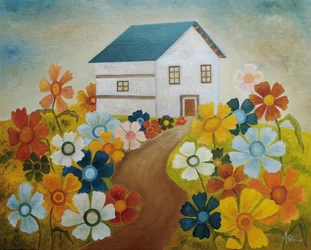 Det fantasifulde blomsterhus
