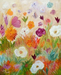 Fantastiske blomster i haven