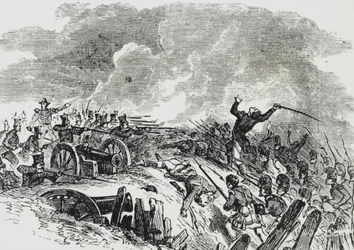 Slaget ved New Orleans (farve litho)
