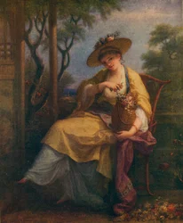 Selvportræt af Angelica Kauffmann, c1780