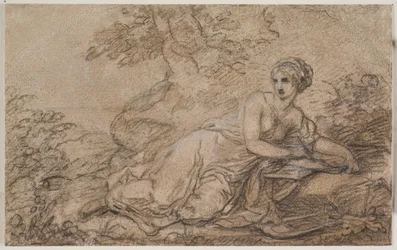 En kvindelig digter, muligvis Sappho