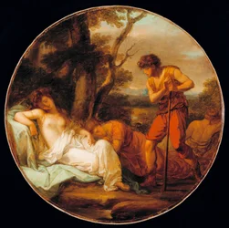 ""Cimon et Iphigenie"" (Cymon og Iphigenia) Peinture d