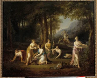 Pluto Removing Proserpine Maleri af Angelica Kauffman (1740-1807) 18. århundrede. Dim 0,40 x 0,56 m Rundvisninger Museum of Fine Arts
